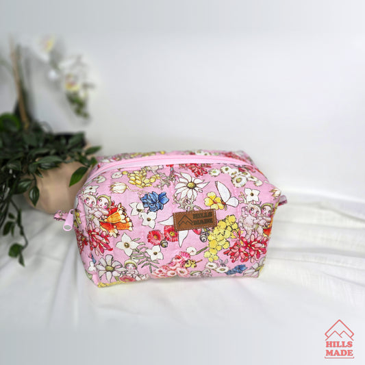 Cosmetic Bag - Pink Gumnuts