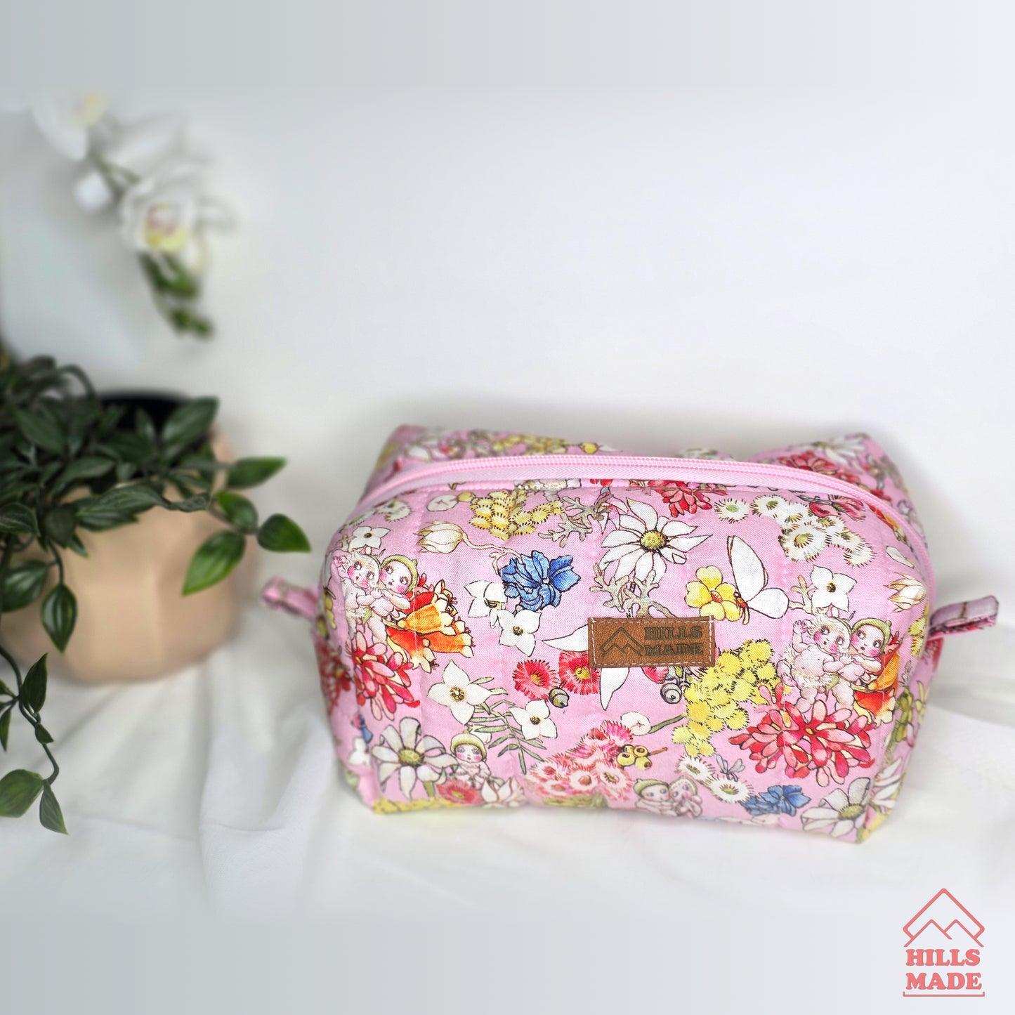 Cosmetic Bag - Pink Gumnuts