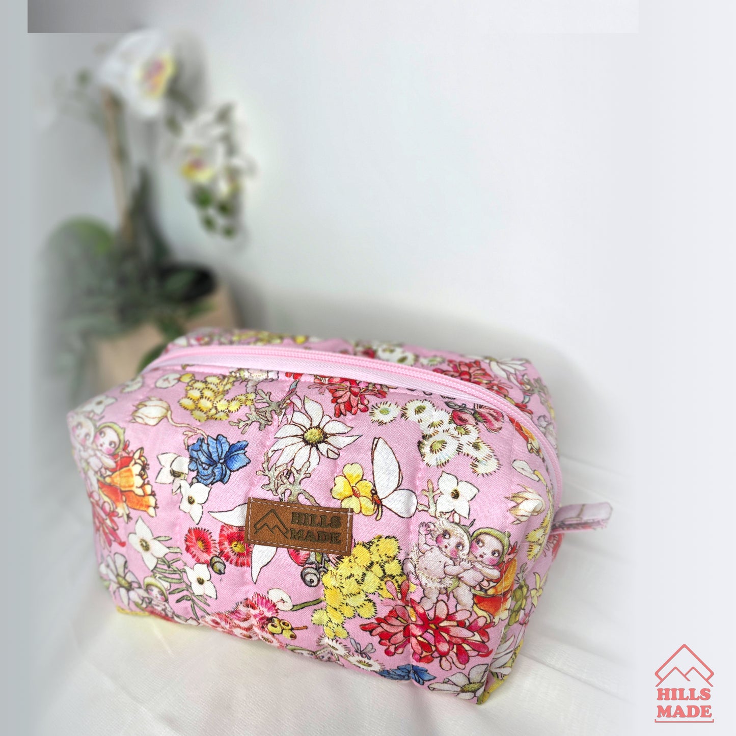 Cosmetic Bag - Pink Gumnuts